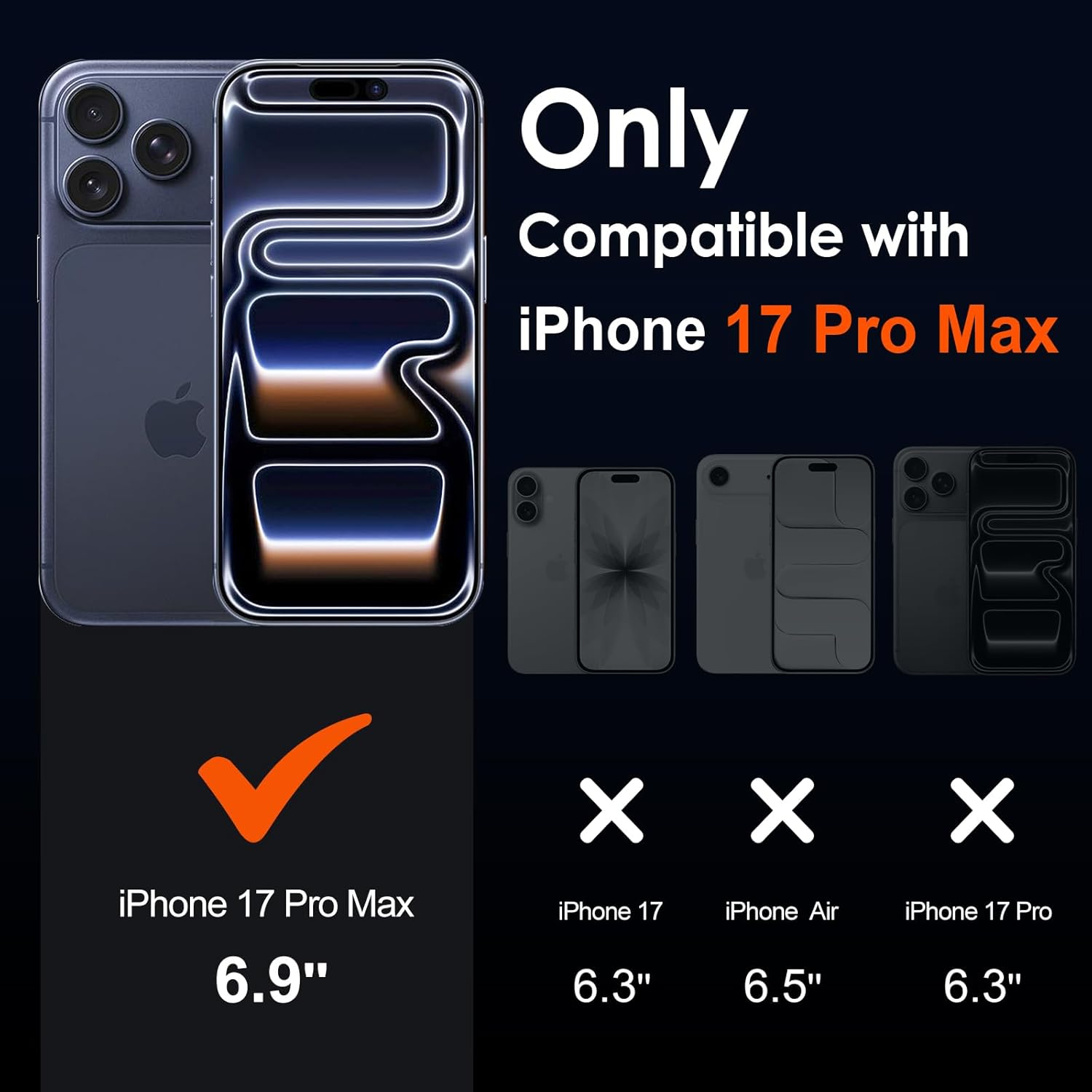 Detalle 2 de ivoler Funda Transparente iPhone 17 Pro MAX + 2 Cristales
