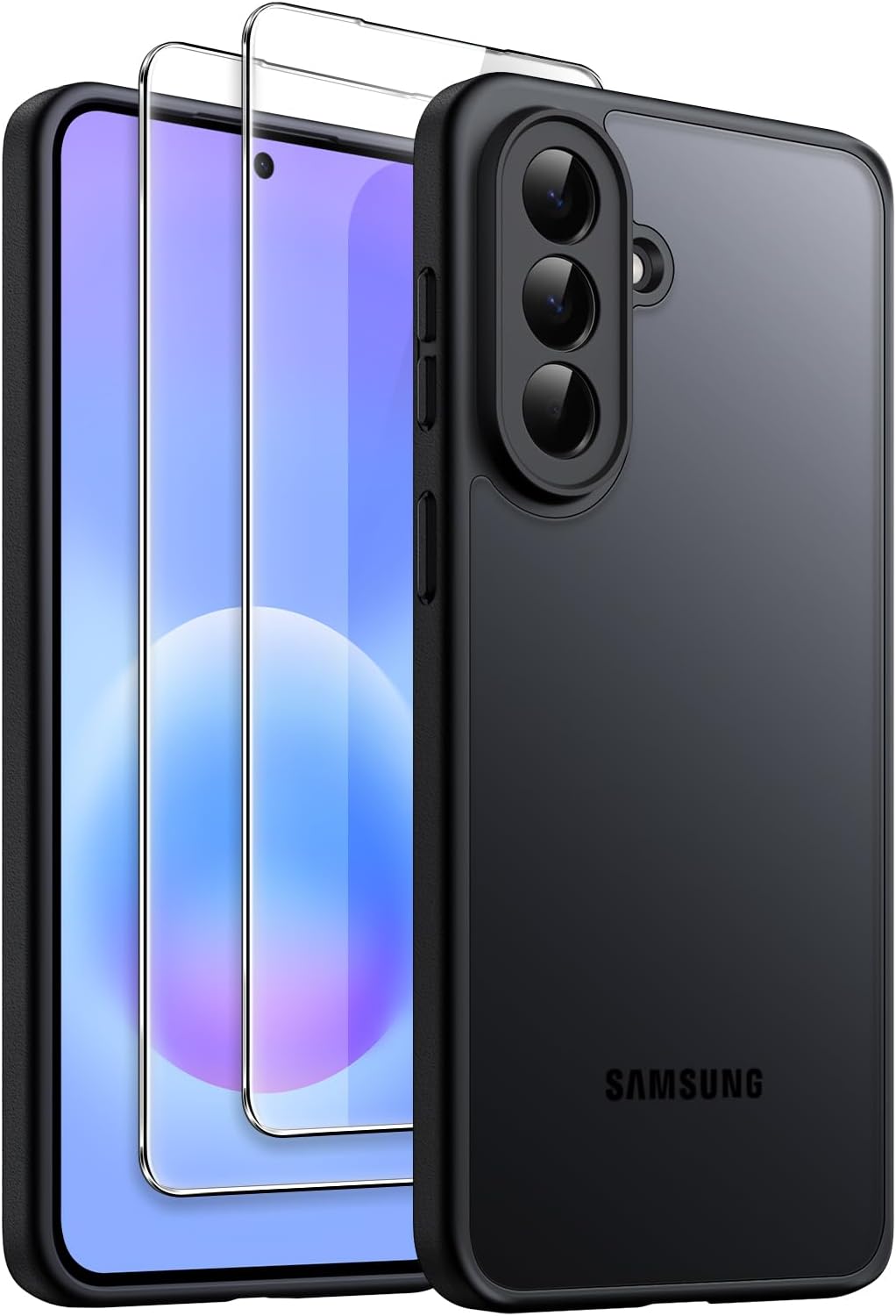 Thumbnail 6 de JETech 3-i-1-skal för Samsung Galaxy A56 5G med matt yta och glasskydd