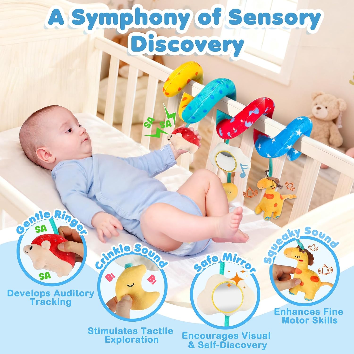 Thumbnail 3 de URMYWO Car Seat Toys for Babies 0-6 Months