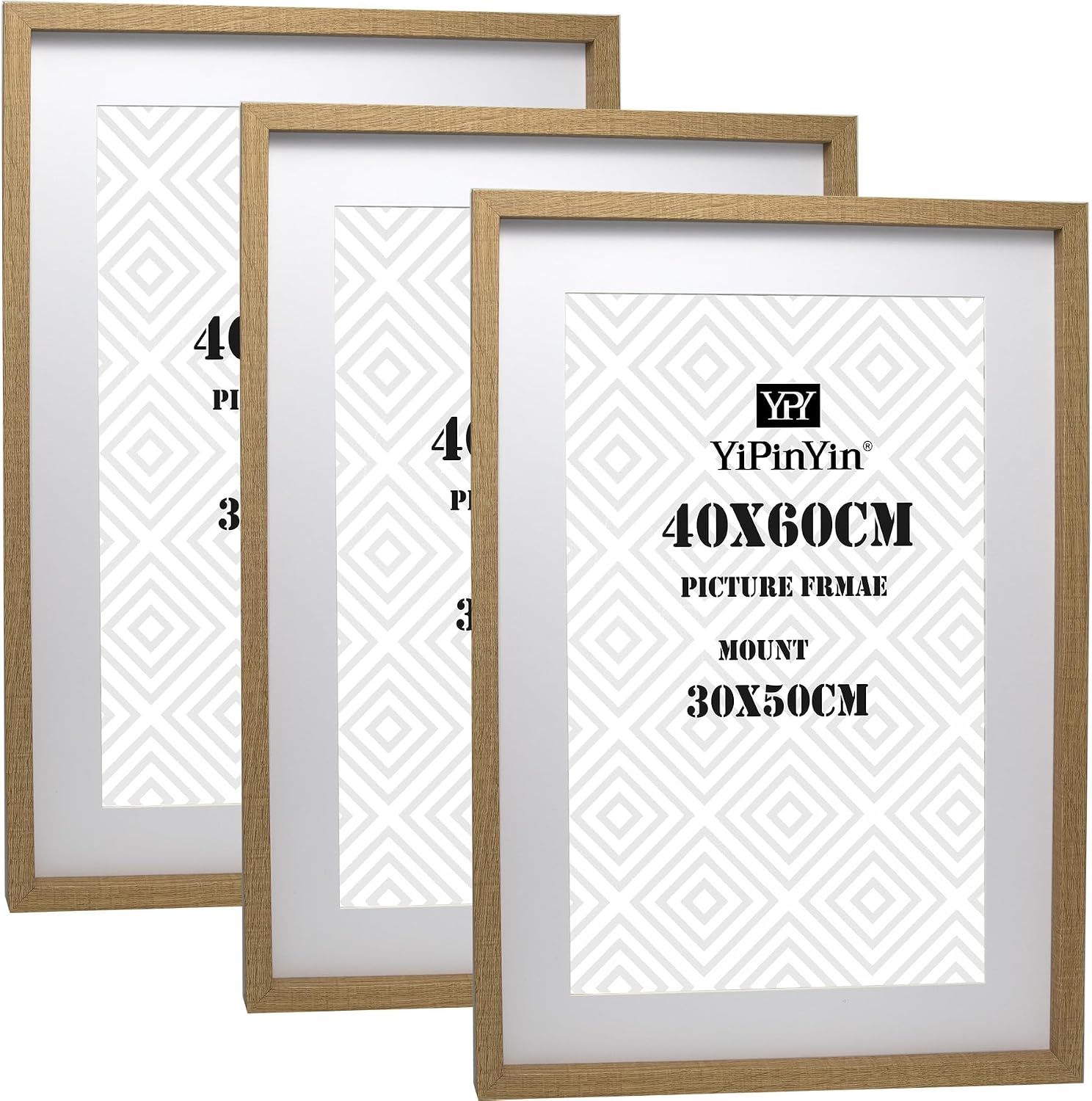 Detalle de YiPinYin 40x60cm Wooden Picture Frame Set
