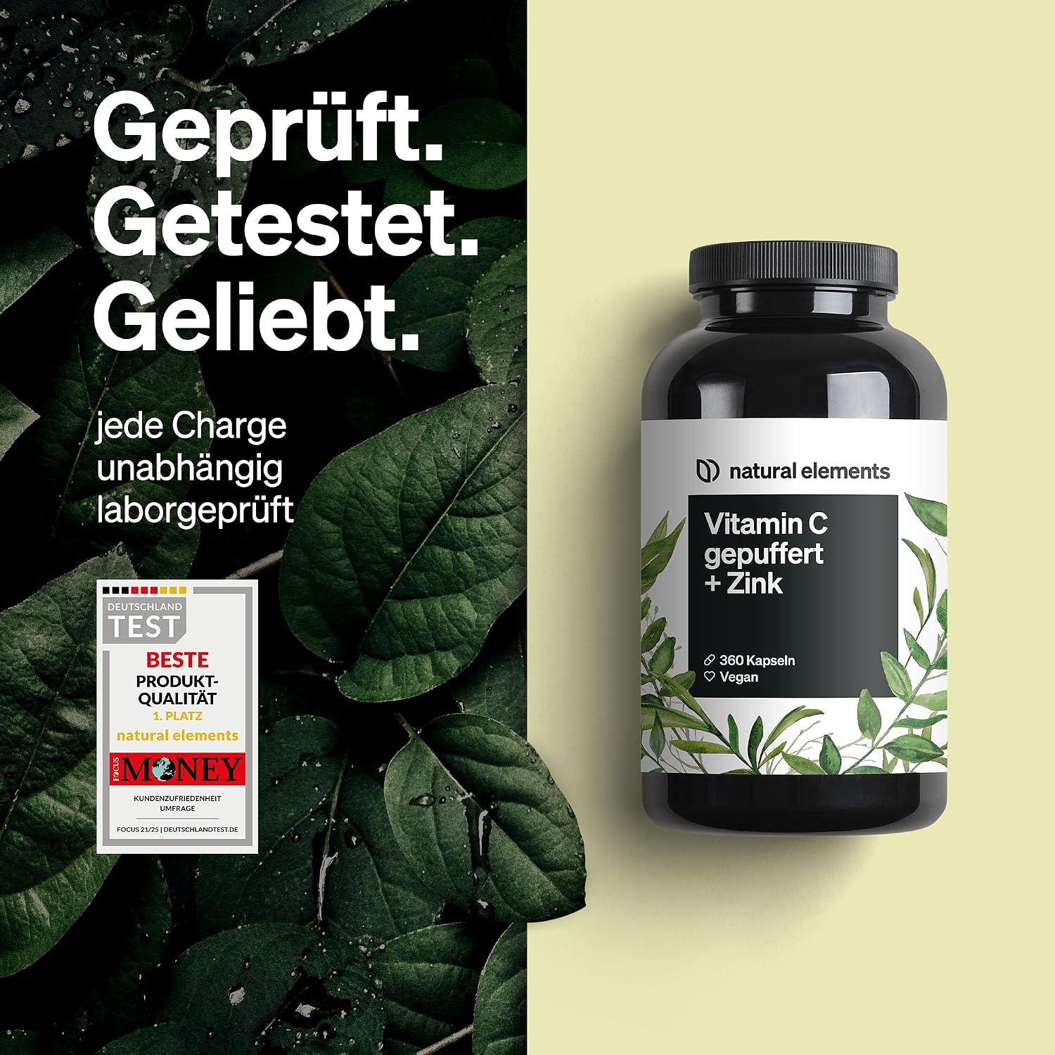 Thumbnail 3 de natural elements Vitamin C 1000 mg Kapseln