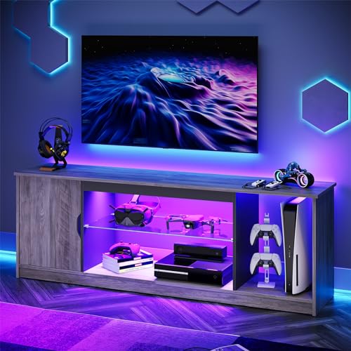 Detalle 2 de Bestier Soporte de TV LED 145 cm para 55-65" con estantes