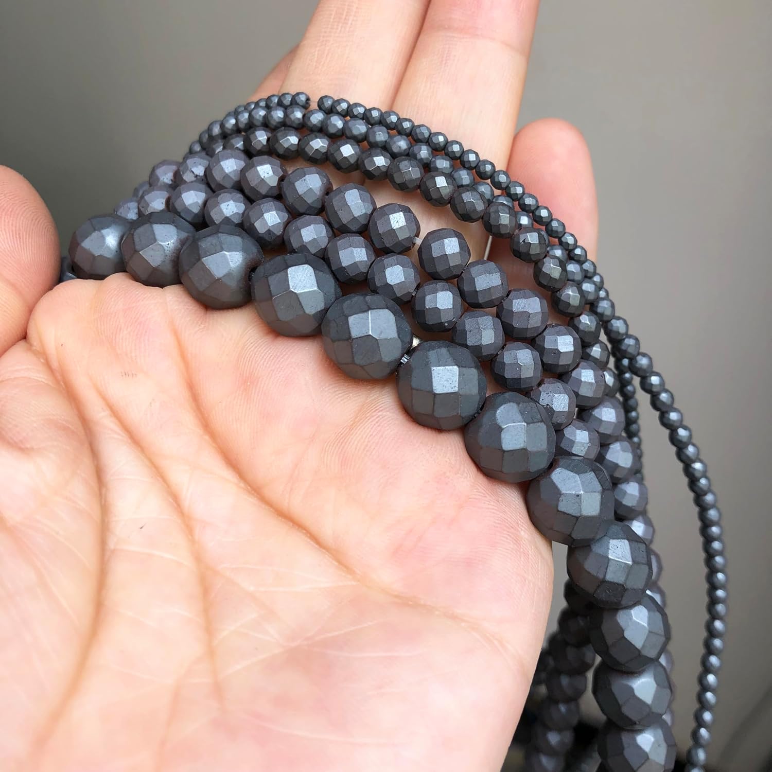 Detalle de Songxi Hematite Beads, 4mm