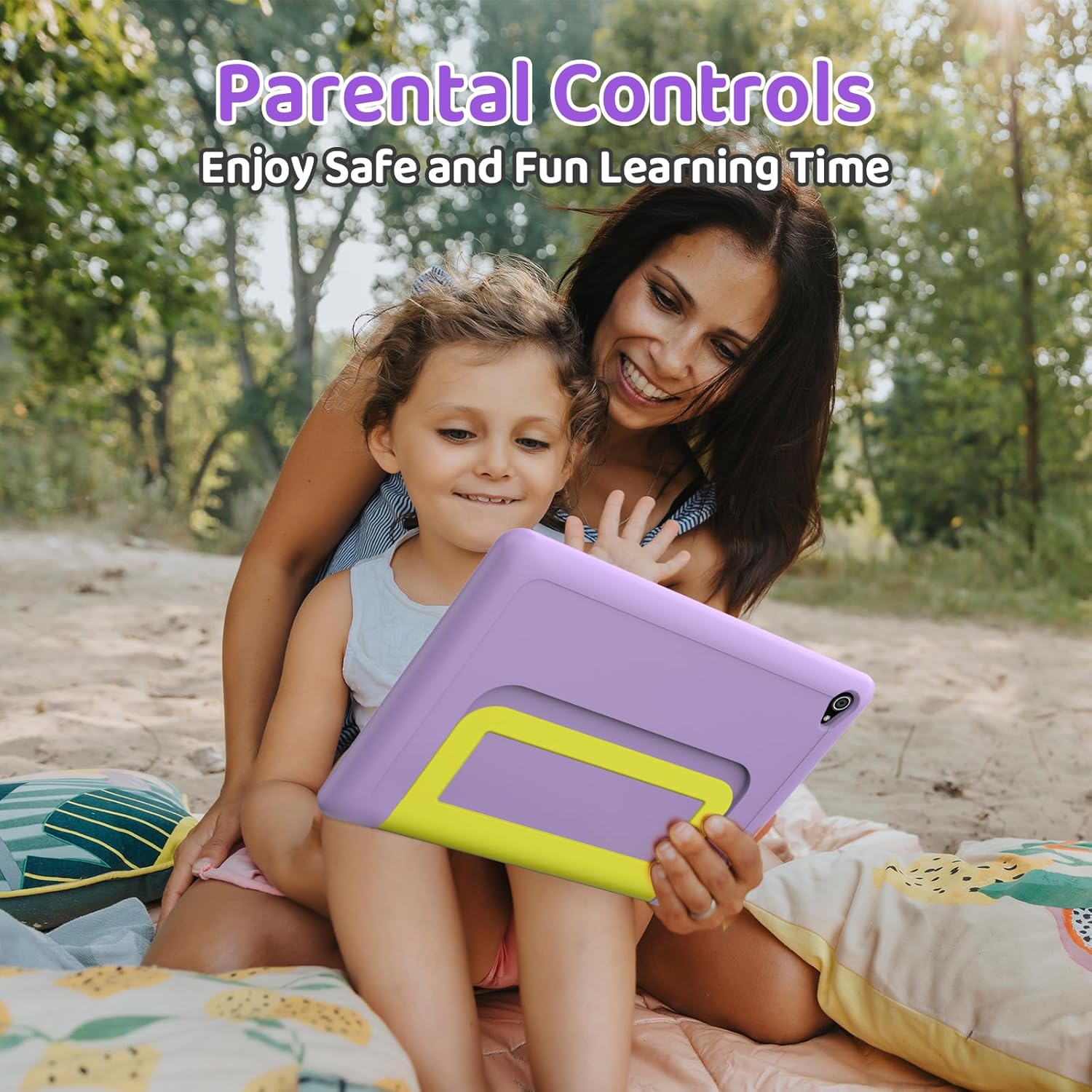 Detalle 2 de Tablet Bambini 10" Android 15 Octa-Core: 20 GB RAM, 64 GB ROM espandibile fino a 1 TB, controllo parentale e custodia protettiva