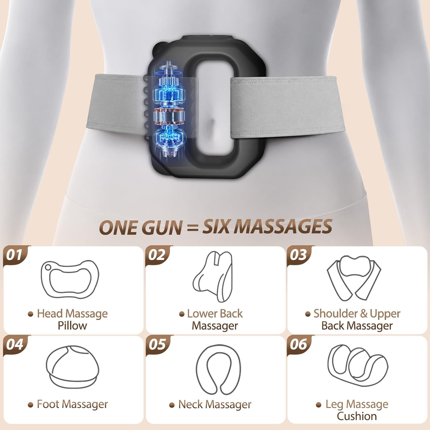 Detalle de AddWin Vibration Fitness Ring R10