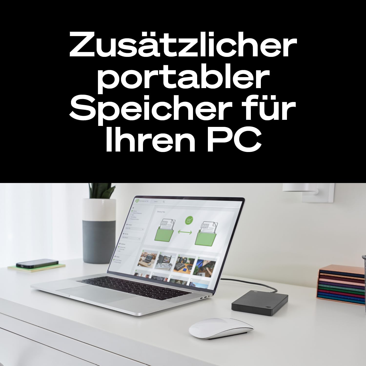 Thumbnail 3 de Seagate Portable Drive 5TB (STGX5000400) – tragbare externe 2,5-Zoll-Festplatte per USB 3.0 inkl. Rescue-Data-Recovery-Service