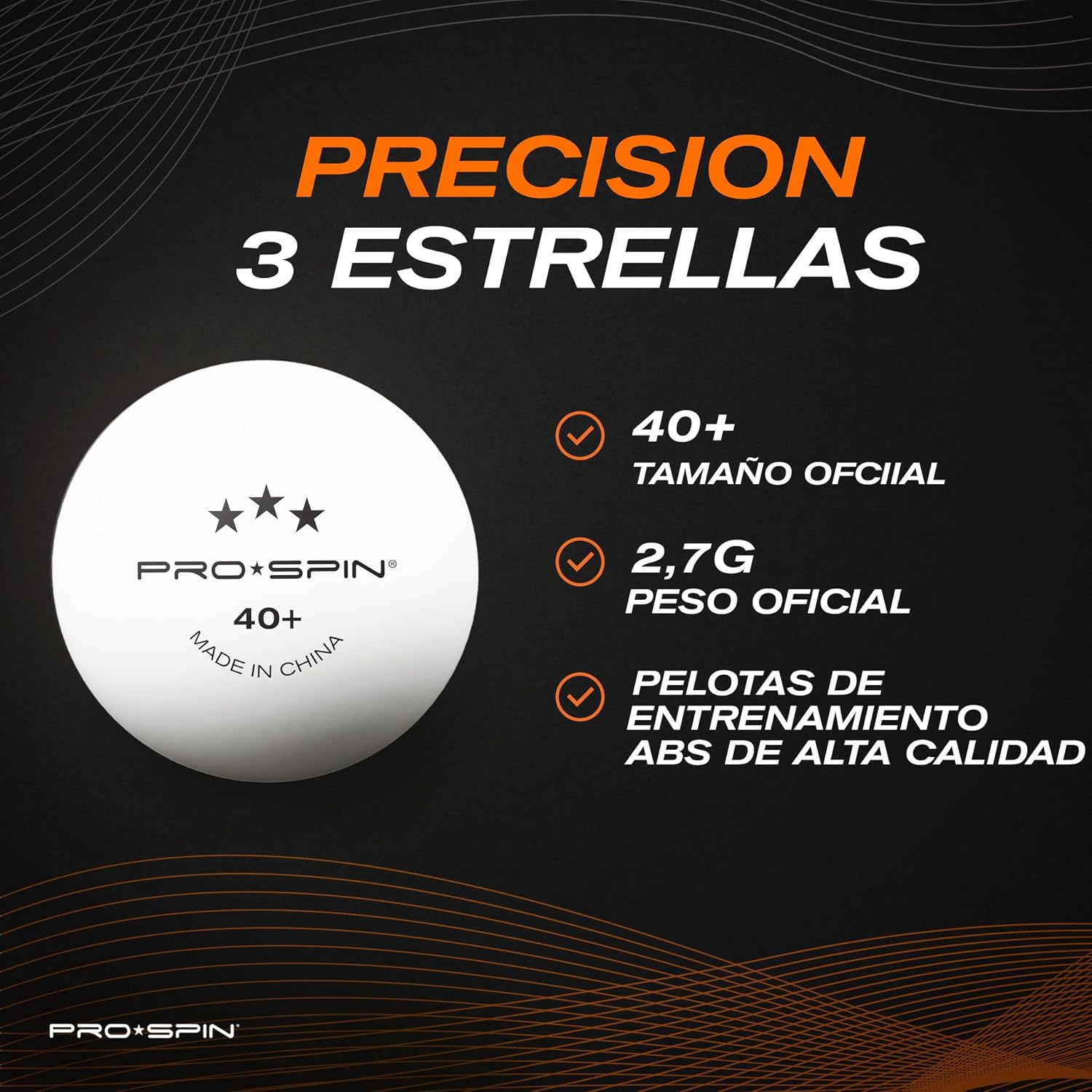 Thumbnail 5 de PRO-SPIN Palas de Ping Pong 1,8 mm