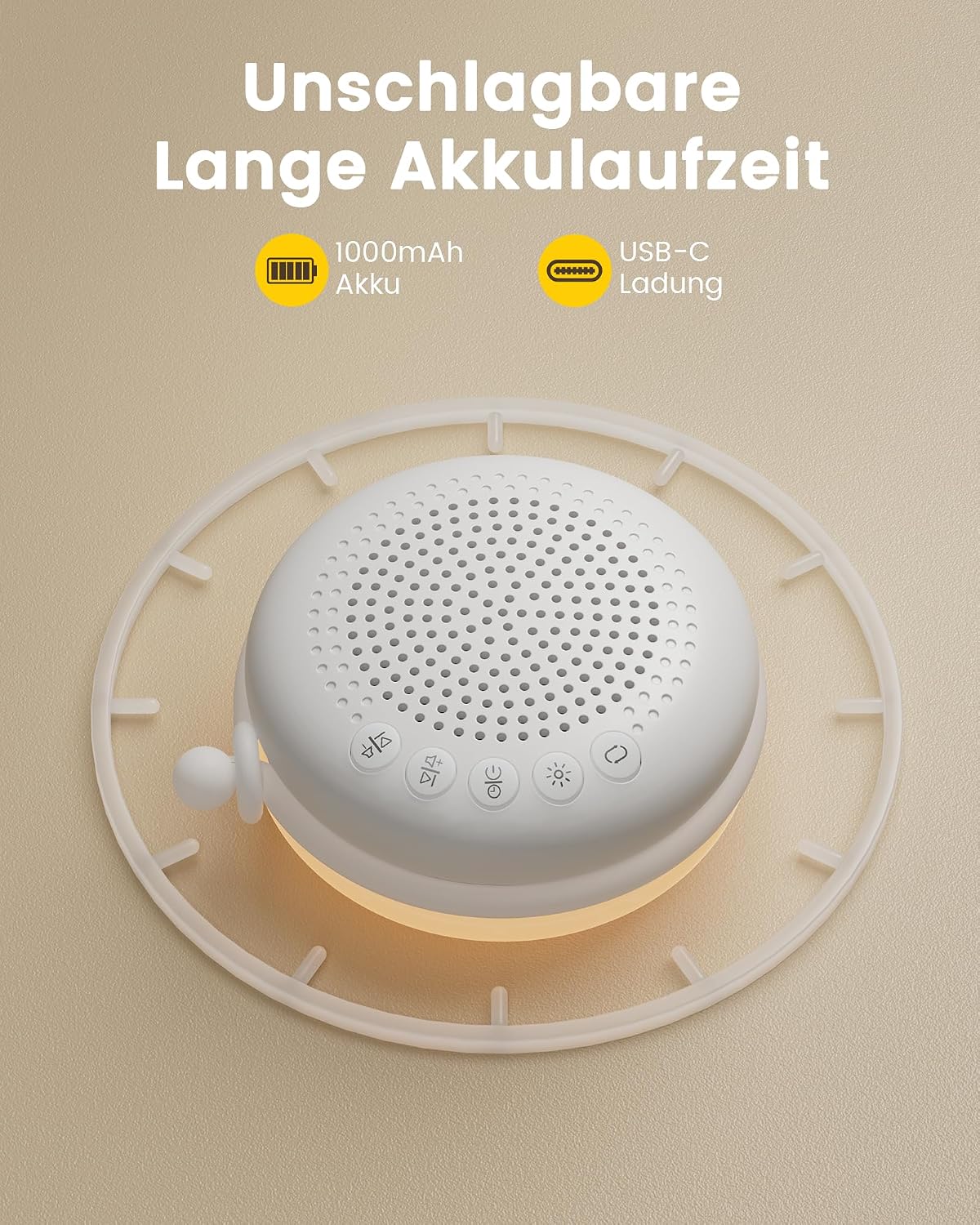 Thumbnail 5 de Glocusent White Noise Machine Baby mit 34 Klängen