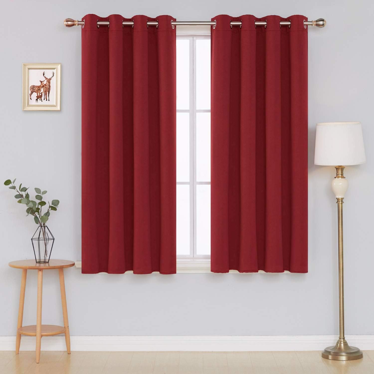 Thumbnail 1 de Thermal Blackout Ring Top Curtains 90 x 54