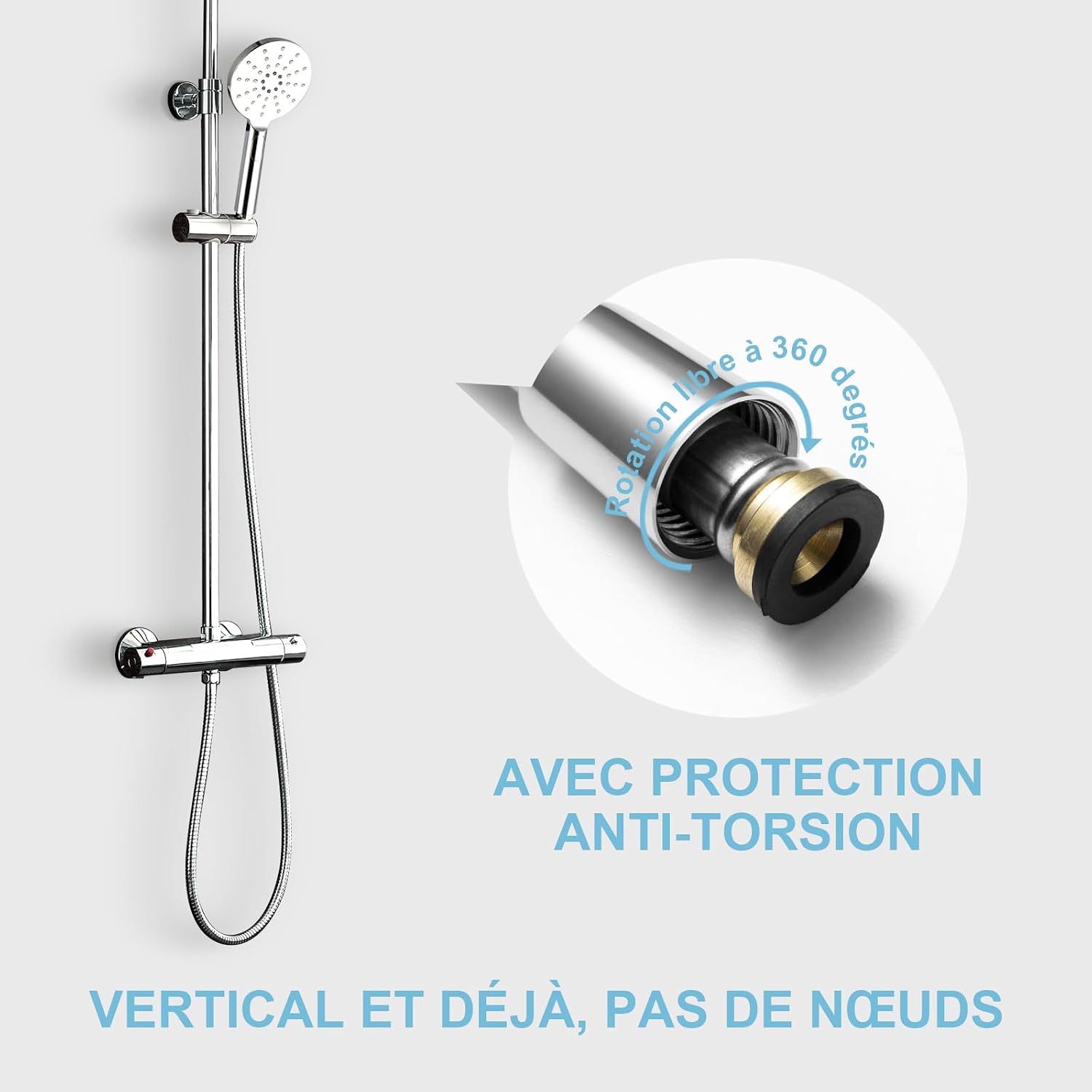 Detalle 2 de OFFO Flexible de Douche 1,6 m Chromé