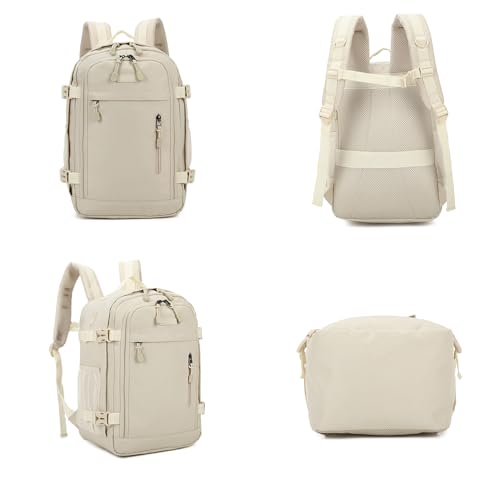 Detalle de Mochila de cabina RAYKONG 40x20x25 cm (20 L) Beige
