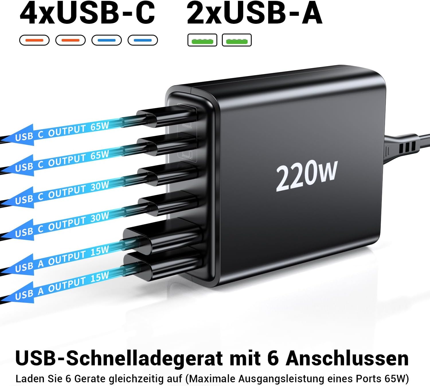 Thumbnail 1 de Ombrex 220W USB C Schnellladegerät
