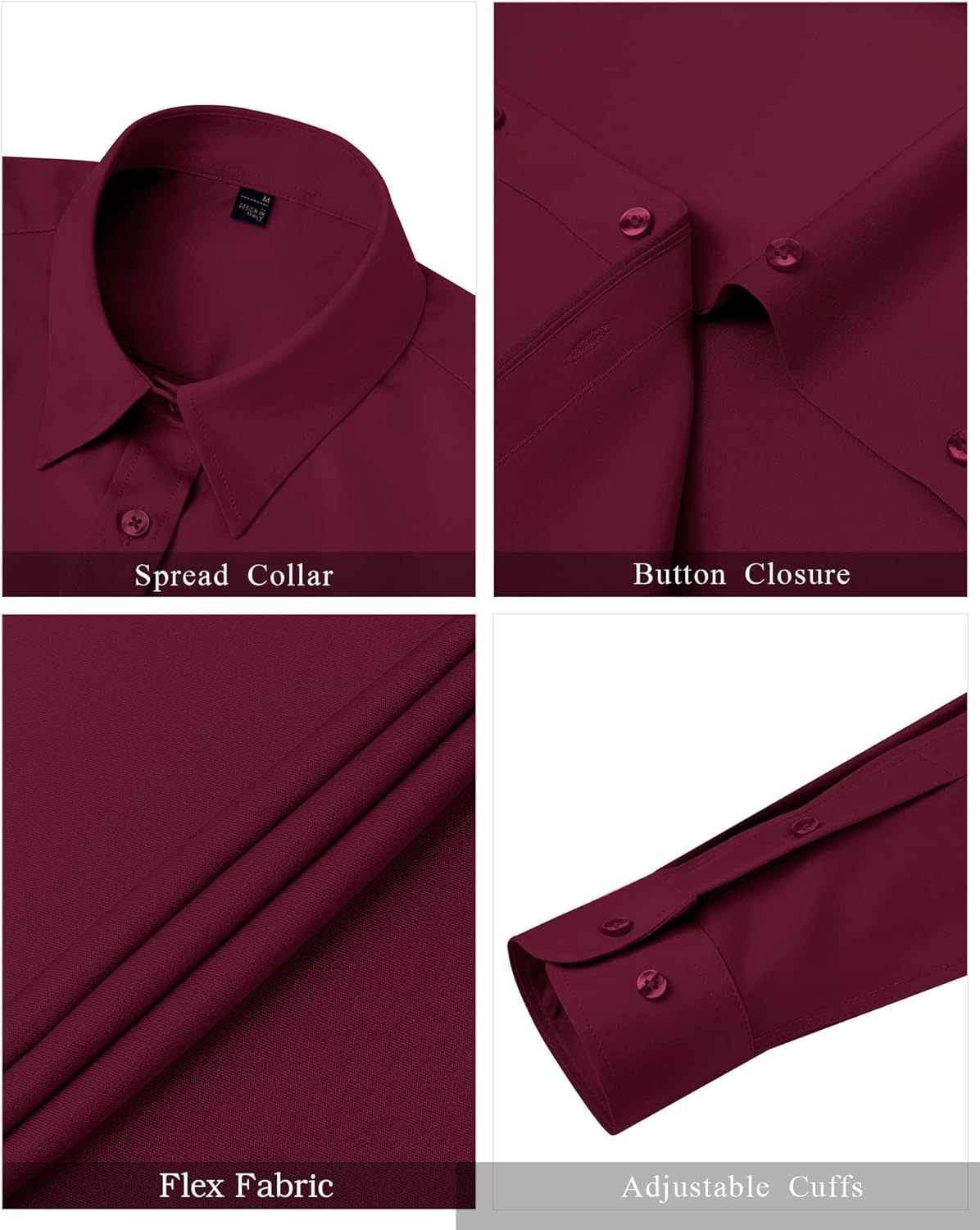 Thumbnail 3 de J.VER Damen Bluse für Casual Business mit Button-Down-Kragen, langarm (Stretch, bügelleicht)