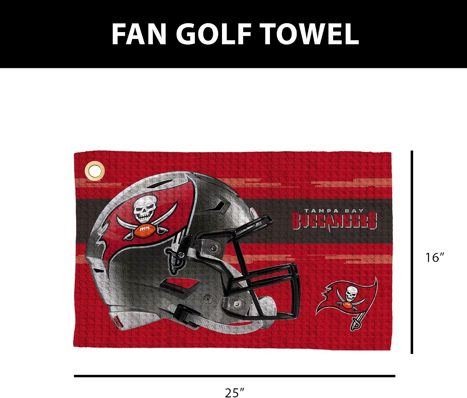 Detalle de Northwest NFL Golf Towel (Official Licensed) Microfiber Waffle Golf Cleaning Towel, 16x25 in