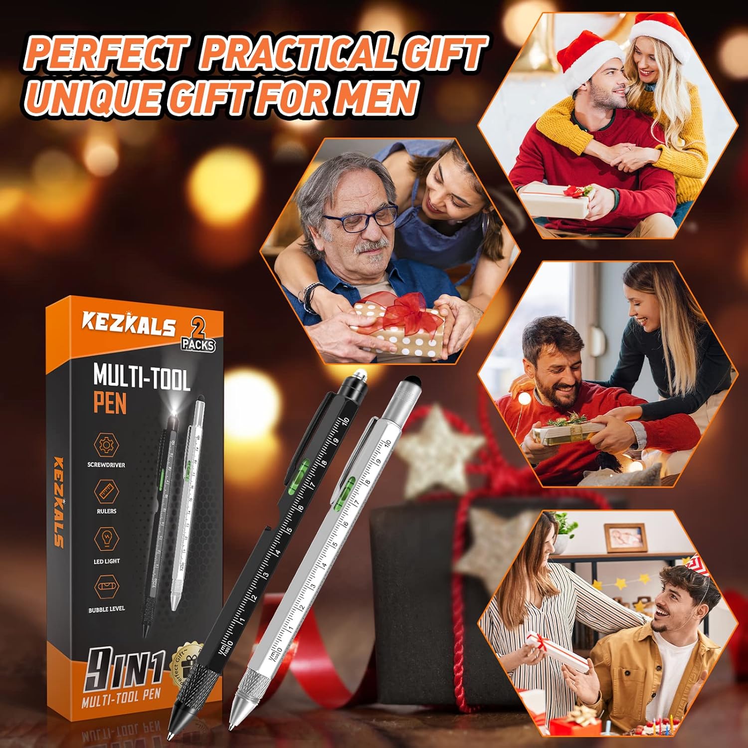 Thumbnail 1 de KEZKALS 9‑in‑1 Kugelschreiber Set – 2er Pack