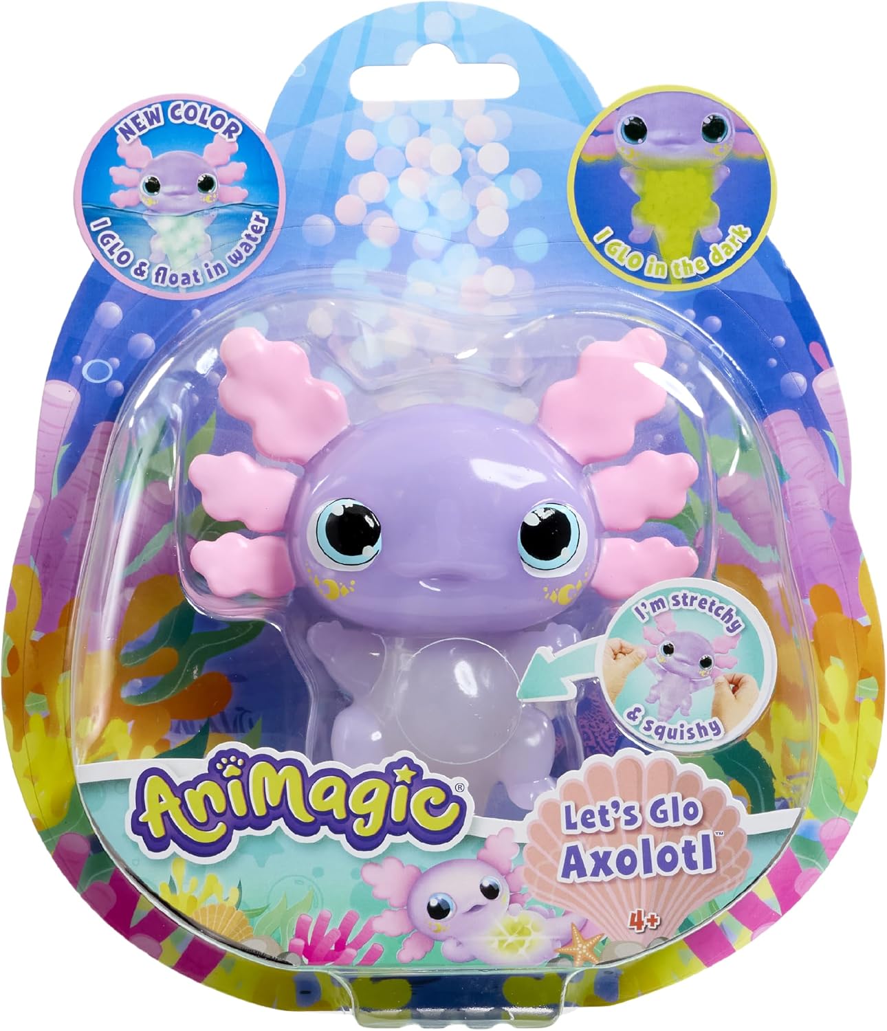 Thumbnail 5 de Animagic Let’s Glo Axolotl Rose : compagnon électronique lumineux, flottant et tactile pour enfants dès 4 ans