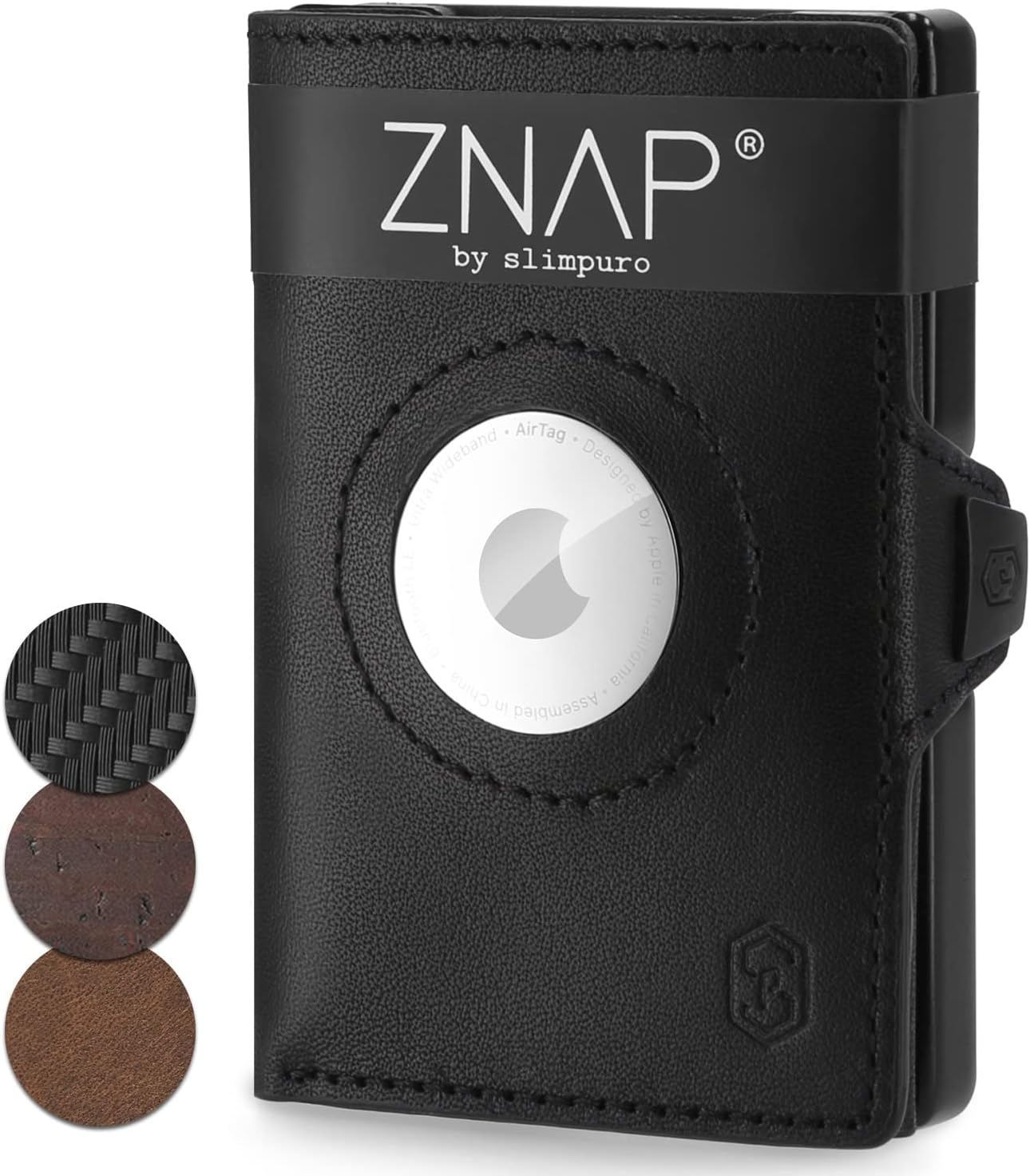 Thumbnail 6 de ZNAP Airtag Wallet in pelle premium