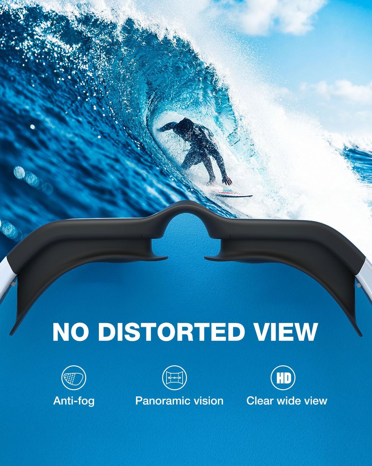 Detalle de ZIONOR G1 polarisierte Schwimmbrille (beschlagfrei) für Unisex & Erwachsene