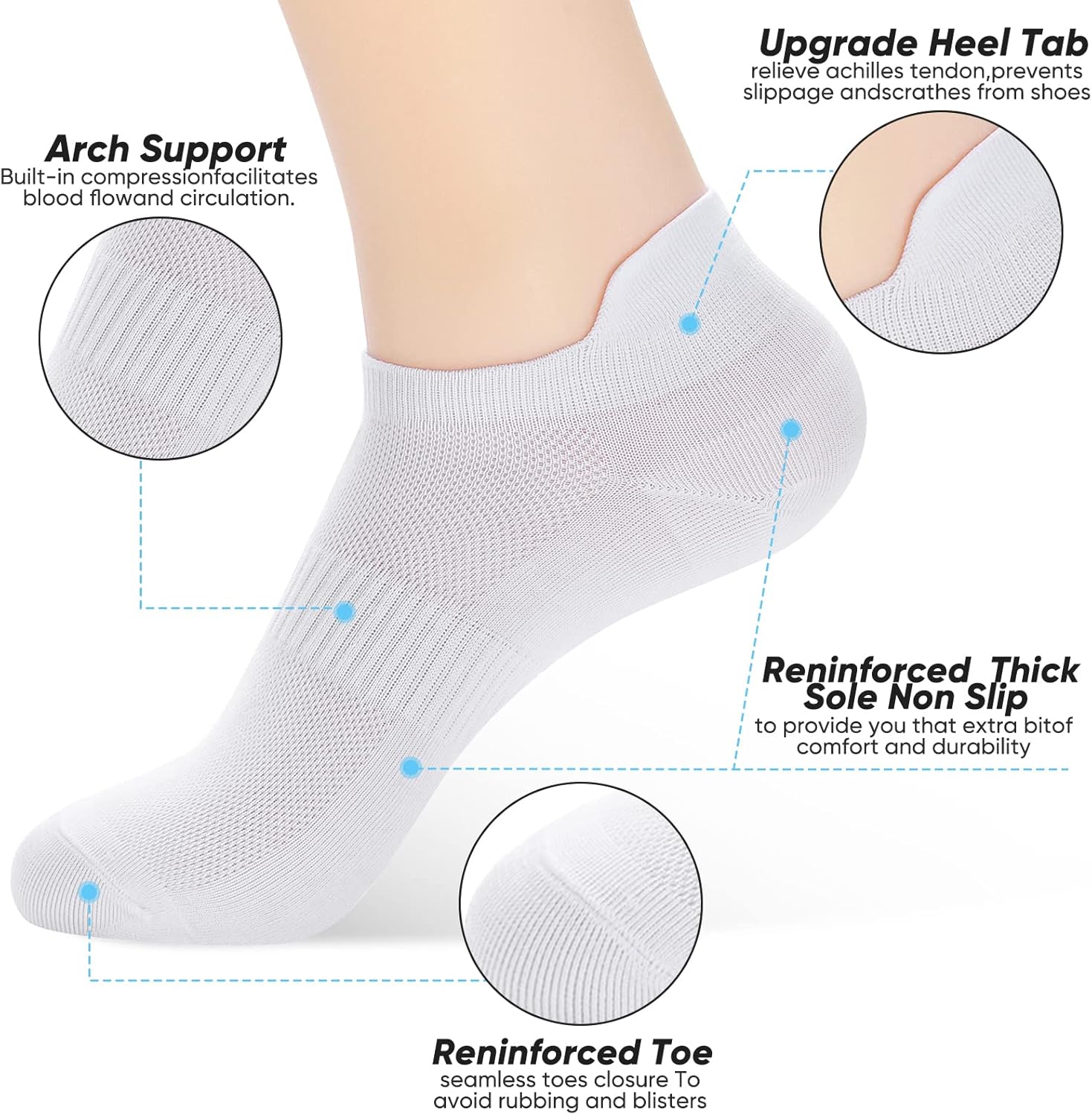 Detalle 1 de ATBITER Ankle Socks 6 Pairs