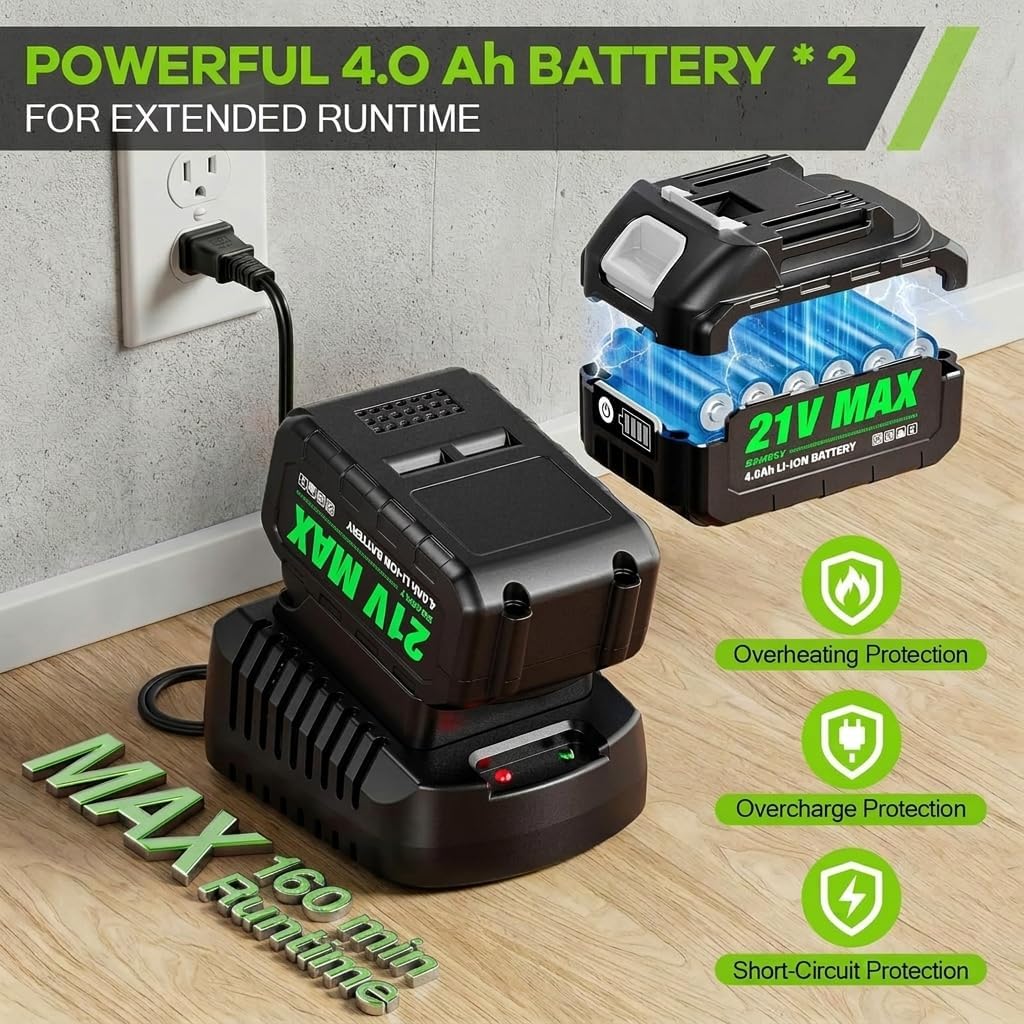 Detalle de SOARFLY Cordless Leaf Blower 580 CFM