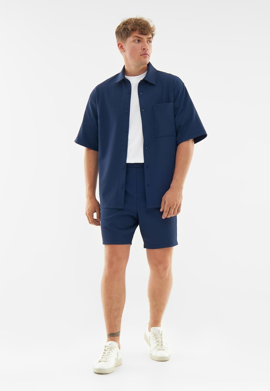 Detalle de Short homme Johnny Urban Mason : short casual respirant en nylon/élasthanne avec cordon