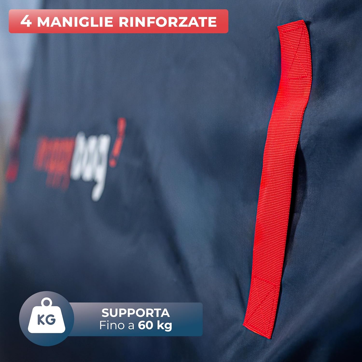 Thumbnail 4 de WRAPPYBAG Copertura Protettiva Impermeabile in Poliestere Oxford per Materasso 160x200 – 4 Maniglie