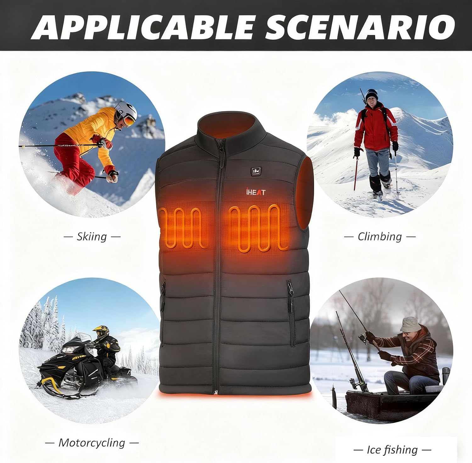 Thumbnail 5 de IHeat Heated Vest 14400mAh battery