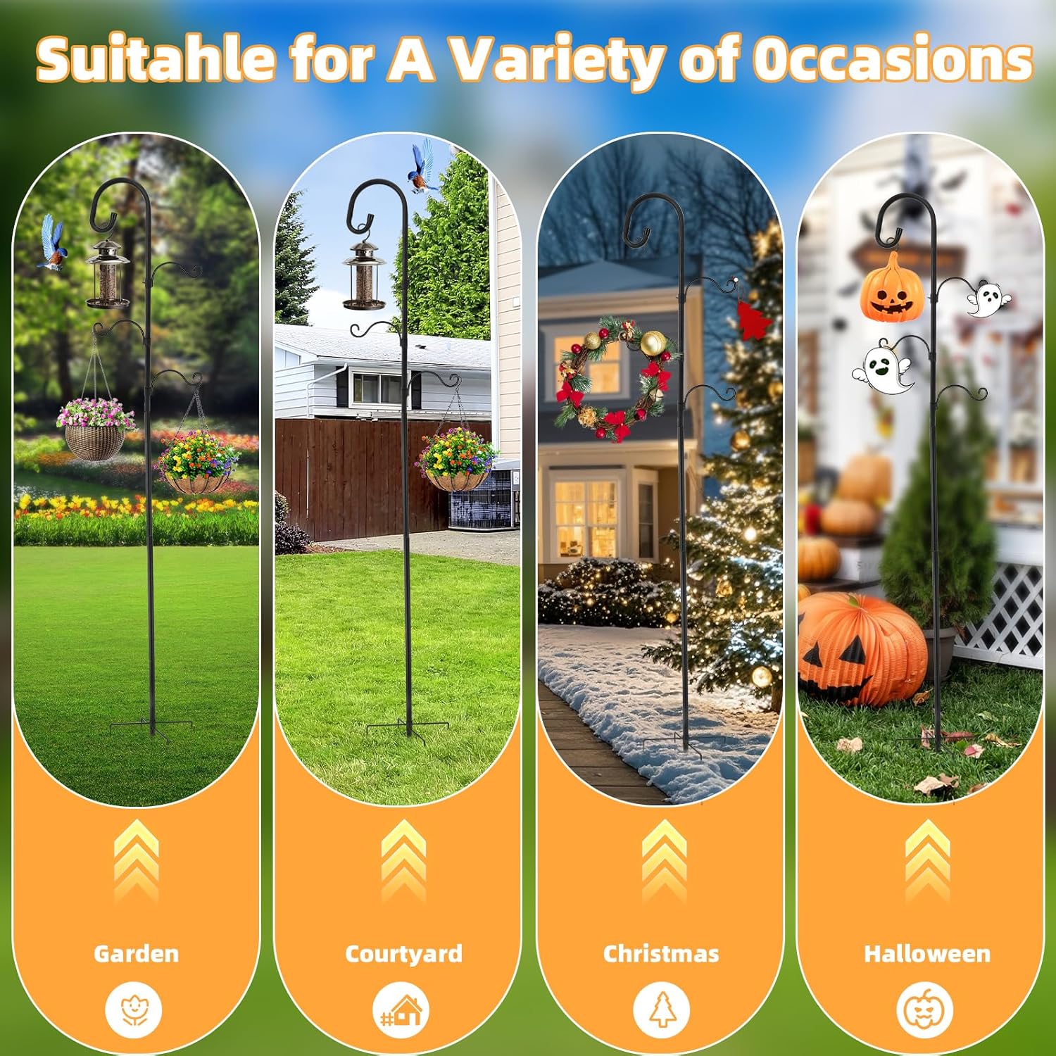 Thumbnail 3 de SINZUX 77" Adjustable Hanging Bird Feeder Stand 🐦