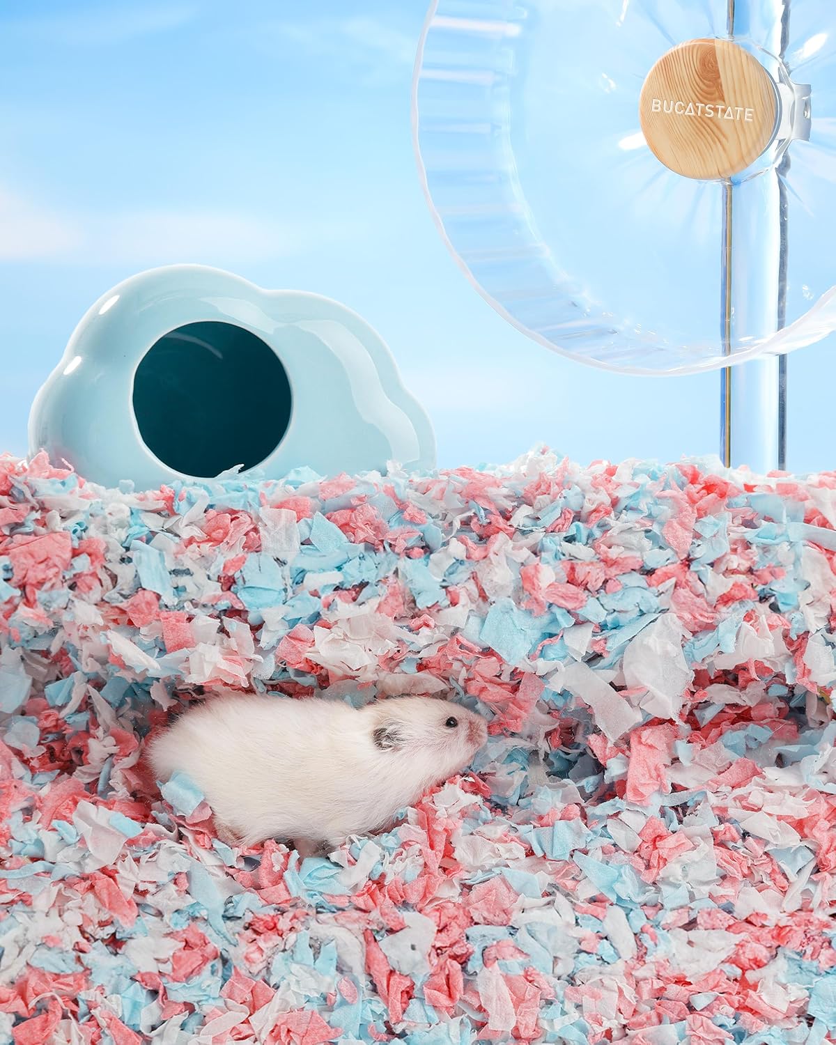 Thumbnail 6 de BUCATSTATE Hamster Bedding 70L – 99% Dust-Free, Odour Control Natural Paper Bedding for Small Pets