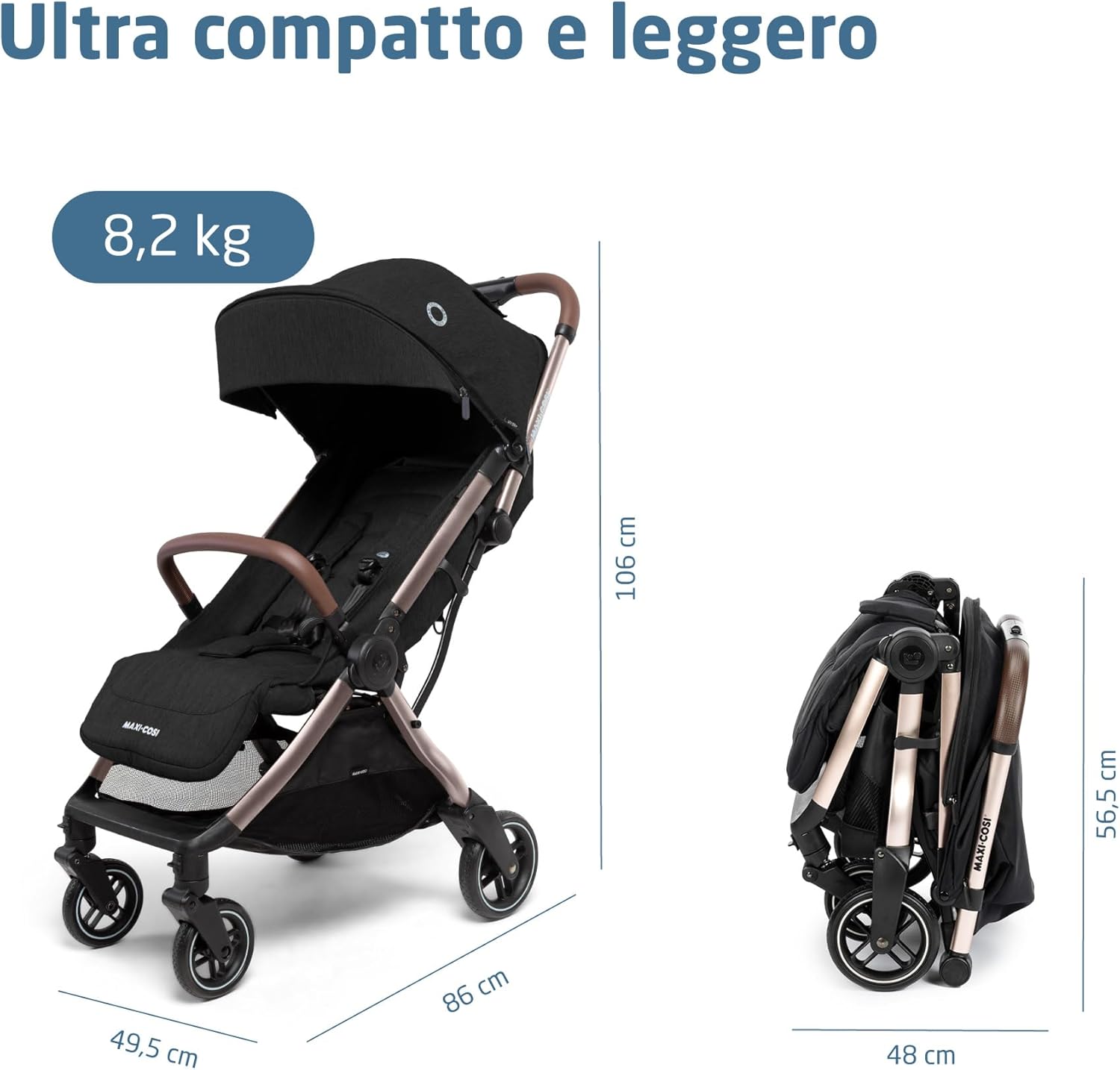 Detalle 2 de Maxi-Cosi Eva3 Passeggino 22 kg 👶
