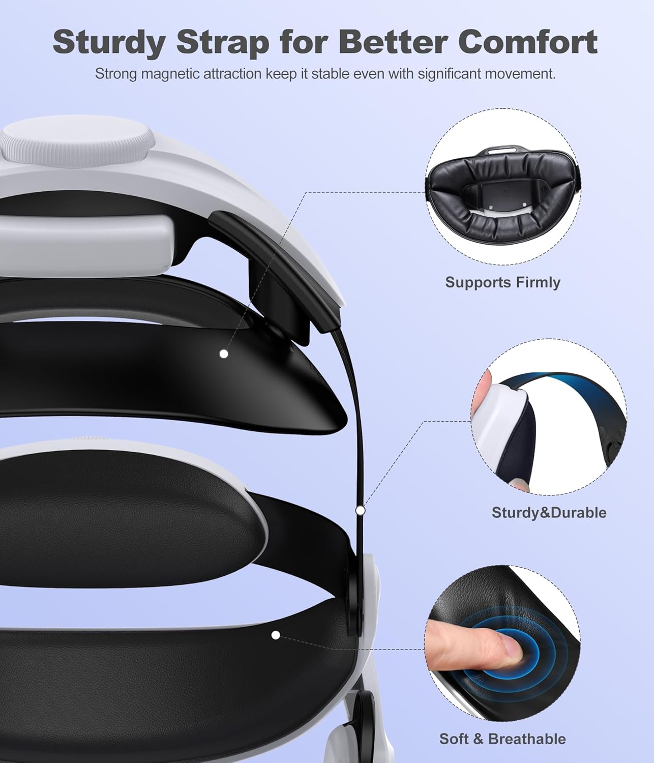 Thumbnail 2 de Comfortable Head Strap for Meta Quest 3 with 7500mAh