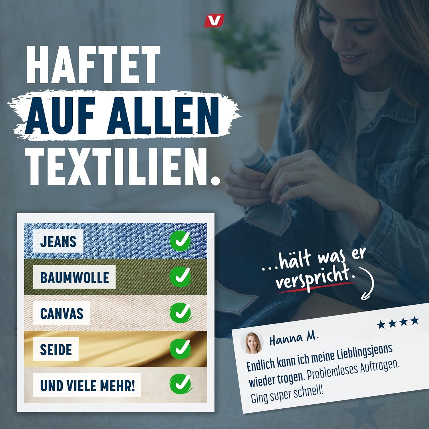 Thumbnail 5 de Vellental Textilkleber 100 ml transparent