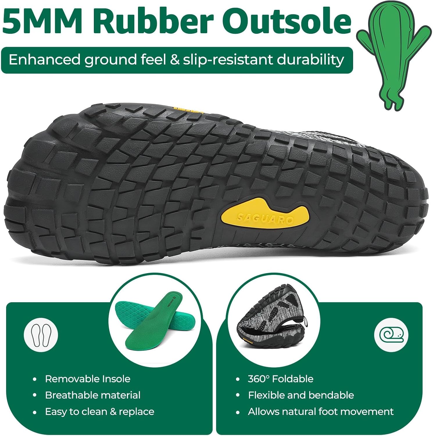 Detalle 1 de SAGUARO Scarpe barefoot da trail
