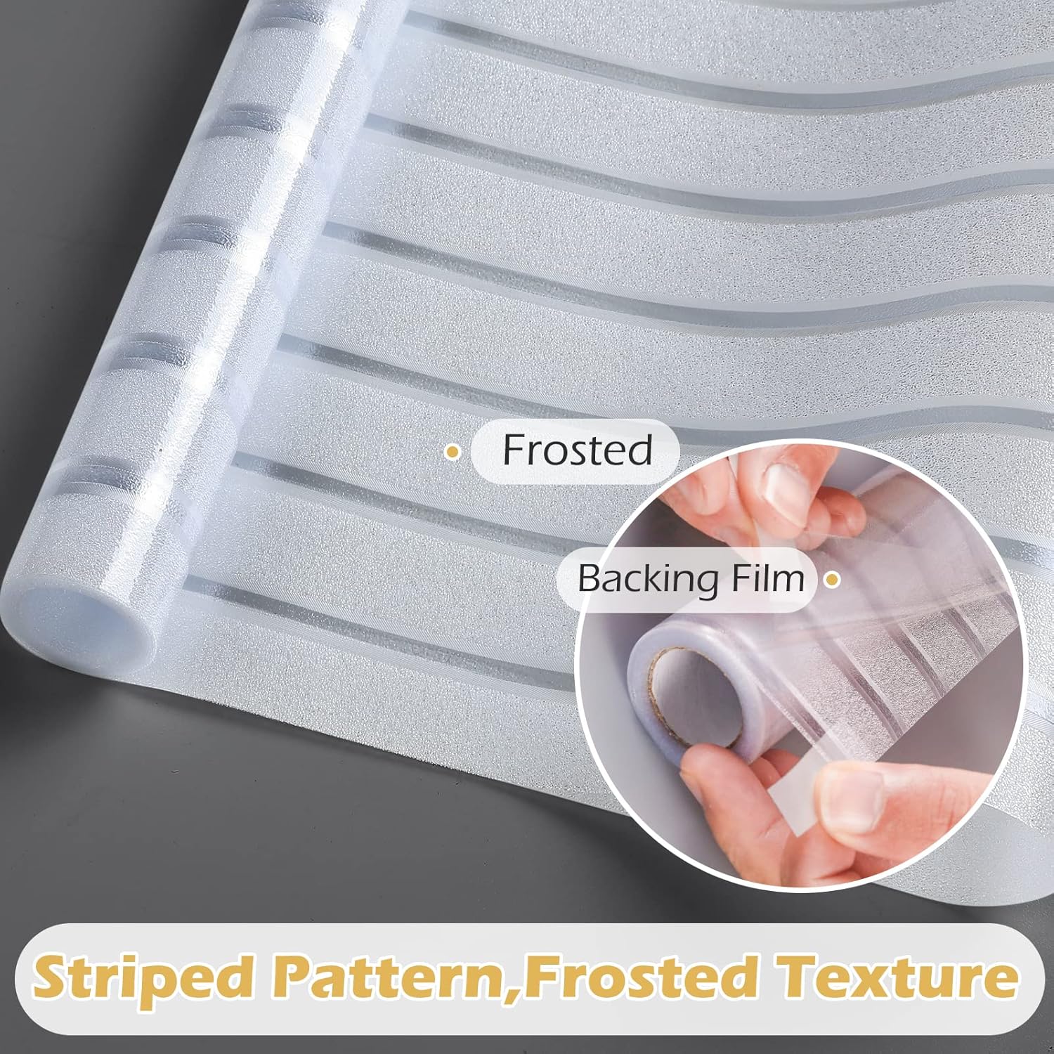 Thumbnail 3 de Rabbitgoo Window Film Privacy Film for Glass Windows (44.5 x 300 cm) – Frosted, No Glue, UV Protection