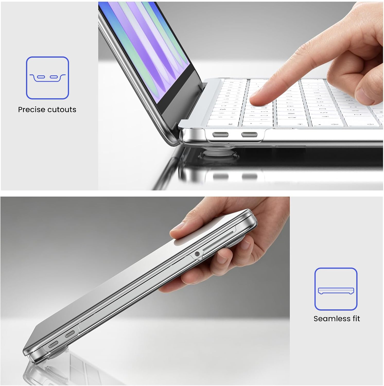 Thumbnail 3 de BlueSwan Hülle für MacBook Neo 13 Zoll (2026) mit A18 Pro Chip – Kristallklare Hartschale