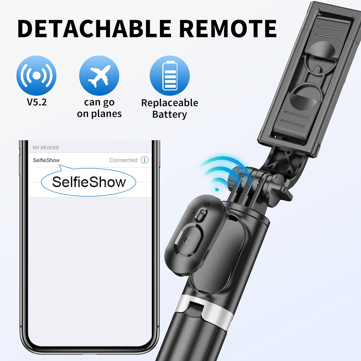 Thumbnail 5 de SelfieShow Selfie Stick Tripod 103 cm
