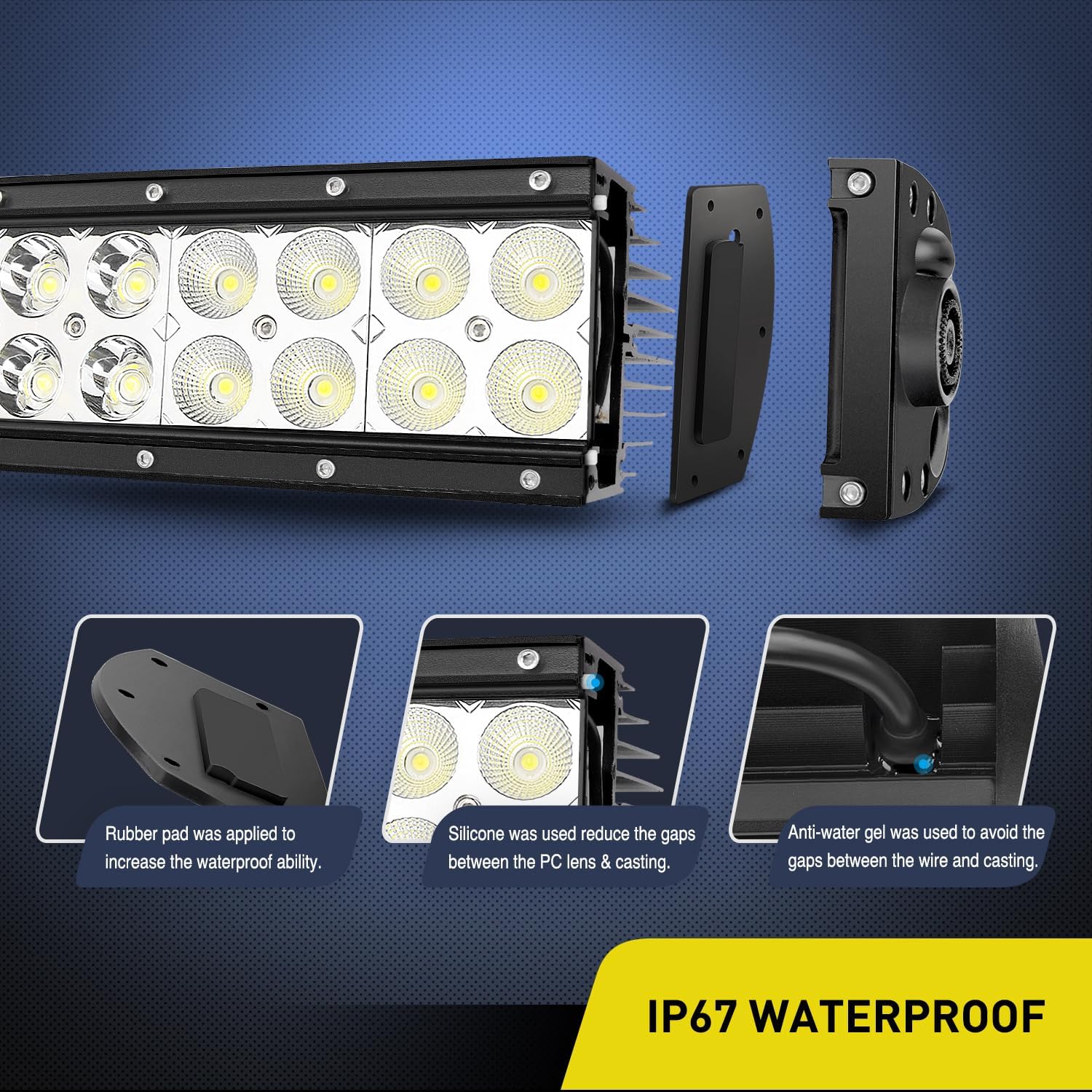 Thumbnail 4 de Nilight 70015C-A 22-inch 120W LED light bar