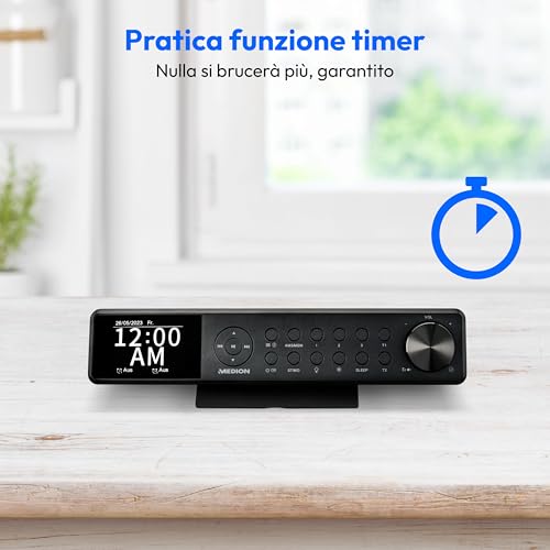 Thumbnail 6 de MEDION P66750, radio da cucina sottopensile DAB+ con Bluetooth e display TFT