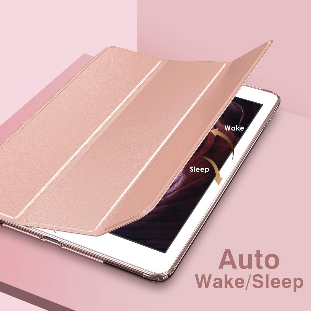 Thumbnail 6 de MoKo Case for iPad 9th/8th/7th Generation 10.2 inch (2021/2020/2019) with Stand, Auto Wake/Sleep – Rose Gold