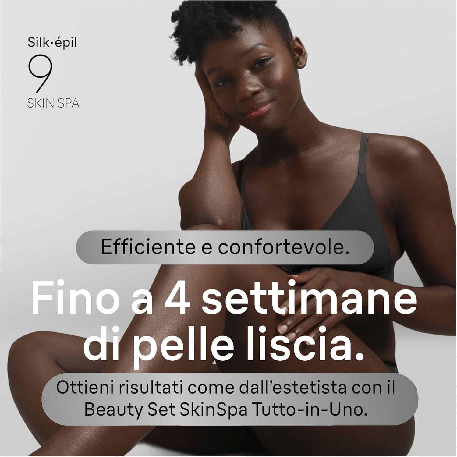 Detalle 2 de Braun Silk Epil 9 SkinSpa epilatore 1 mese di durata