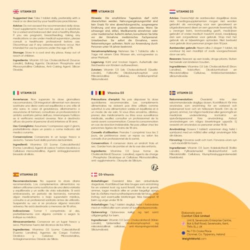 Thumbnail 5 de WeightWorld Vitamina D3 4000UI 400 comprimidos