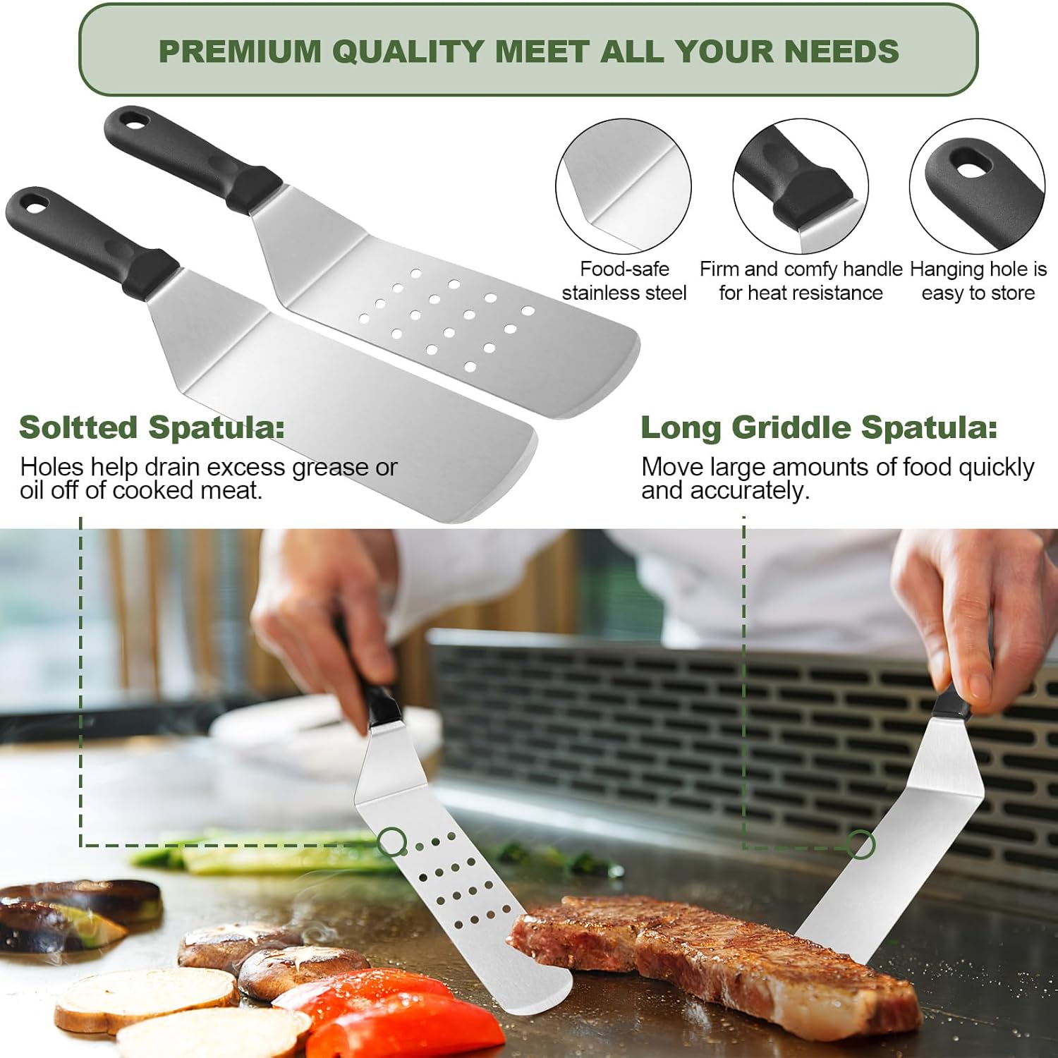 Detalle de 237pcs Griddle Accessories Kit for Blackstone: Complete Flat Top Barbecue Tools Set