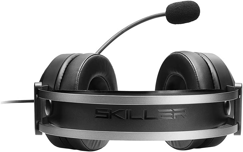 Detalle de Sharkoon SKILLER SGH30 RGB — casque de jeu fermé 7.1 virtuel avec micro flexible