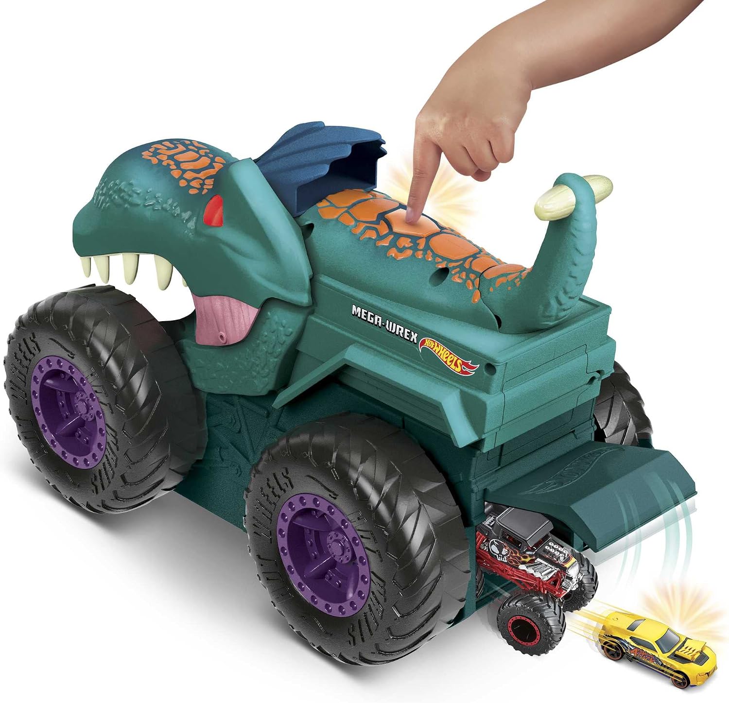 Thumbnail 4 de Hot Wheels Monster Trucks Mega Wrex: Mastica coches 🚙