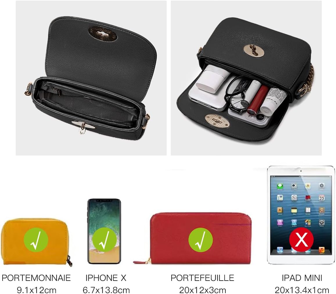 Thumbnail 5 de David Jones Chaïnes petit sac bandoulière 20x12x7 cm