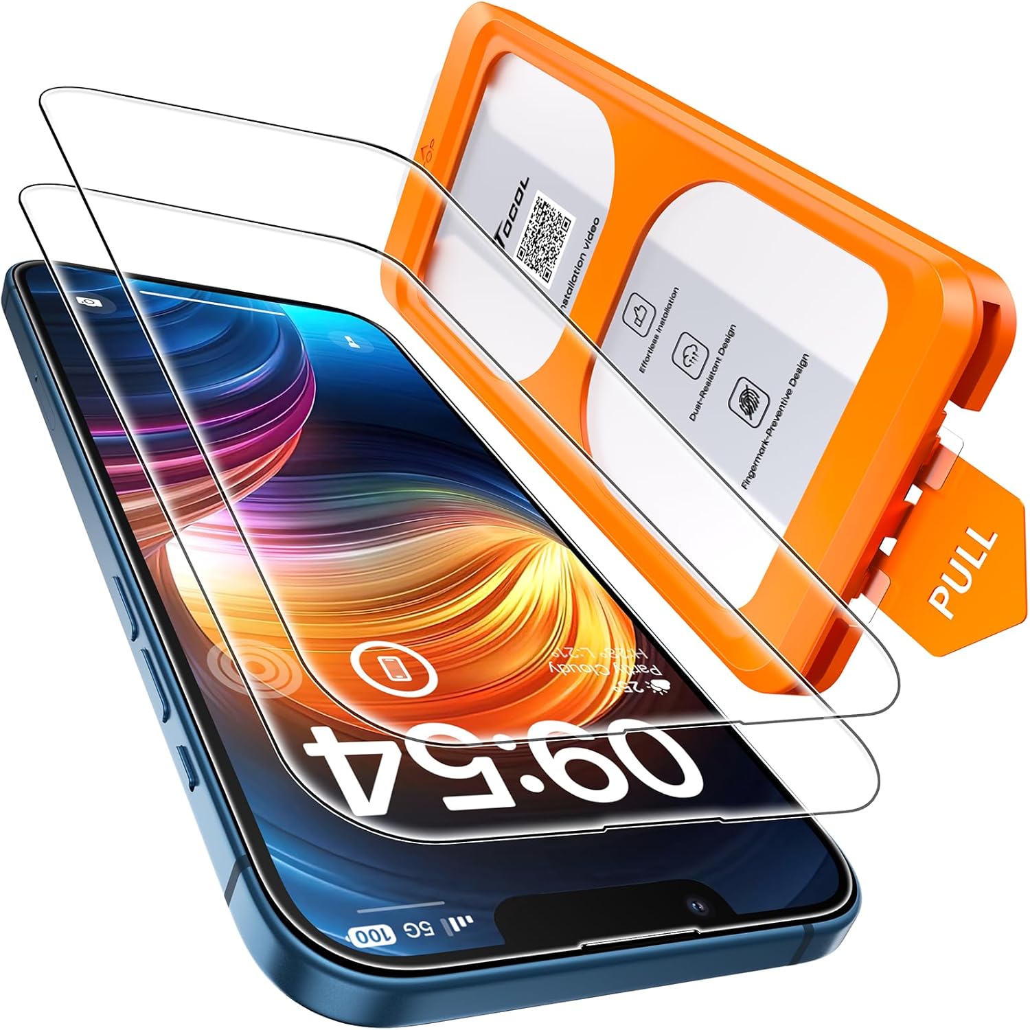 Detalle de TOCOL iPhone 13 Screen Protector 2-pack
