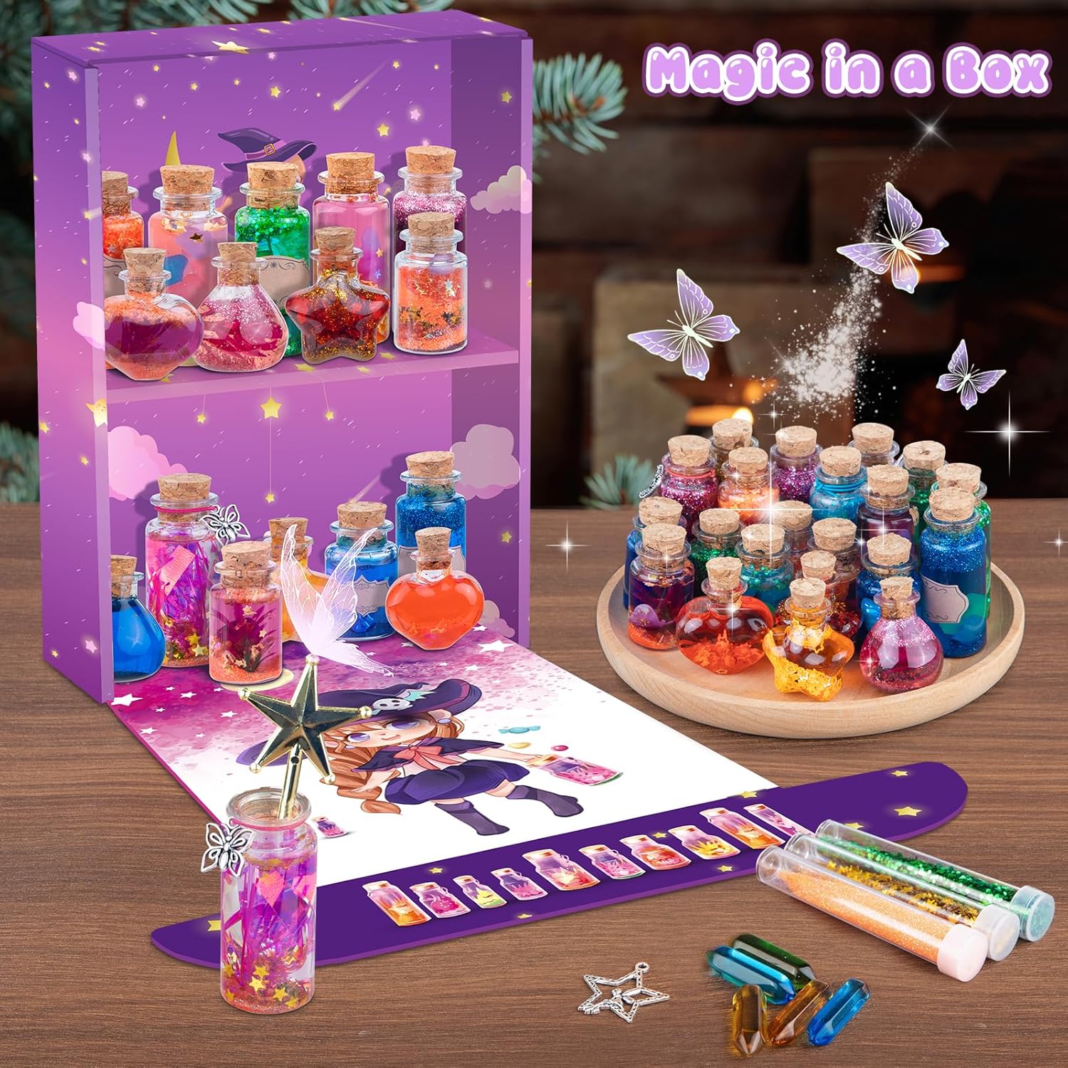 Thumbnail 1 de Fairy Maker FairyMaker Potion Making Kit for Kids (Ages 6–10+) with Recipe Book, Potion Bottles & Accessories