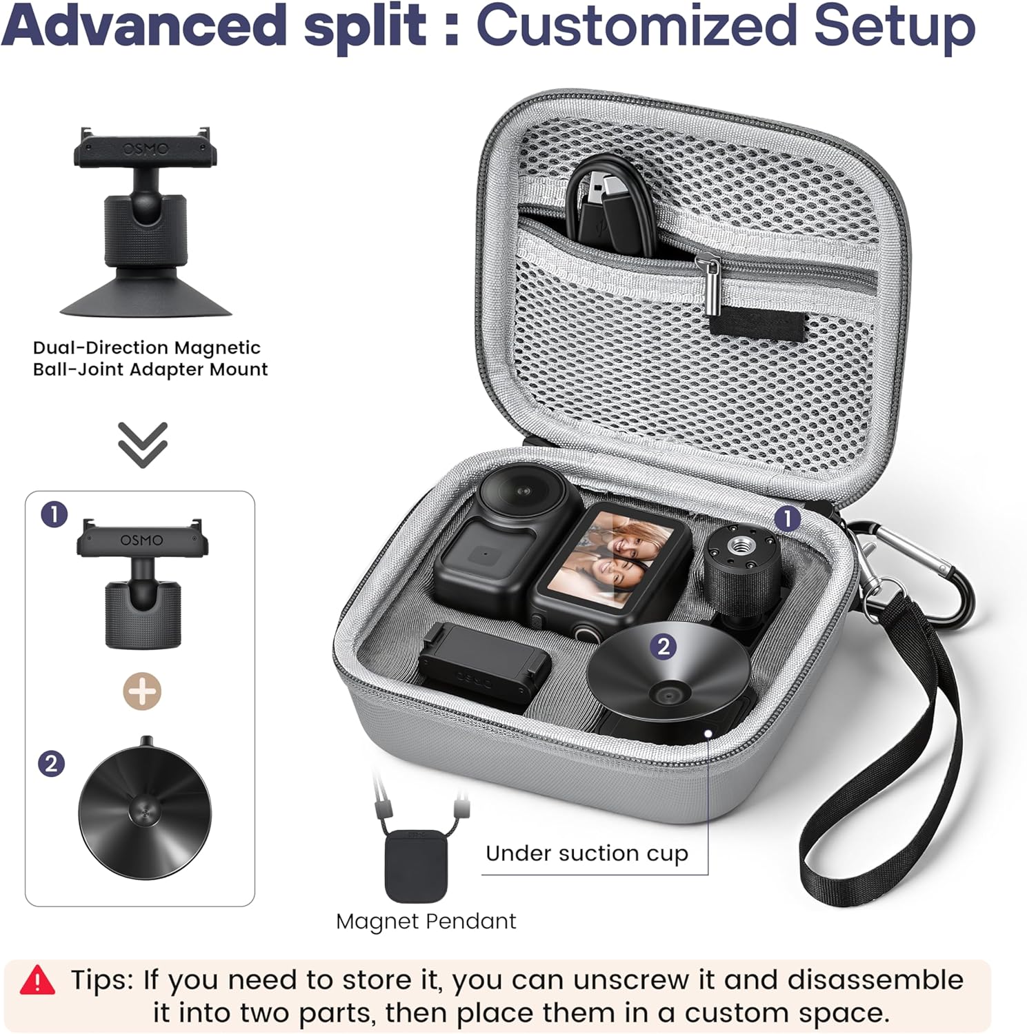 Thumbnail 1 de STARTRC Photo Osmo Nano Case: Protective Carrying Case for DJI Osmo Nano Accessories