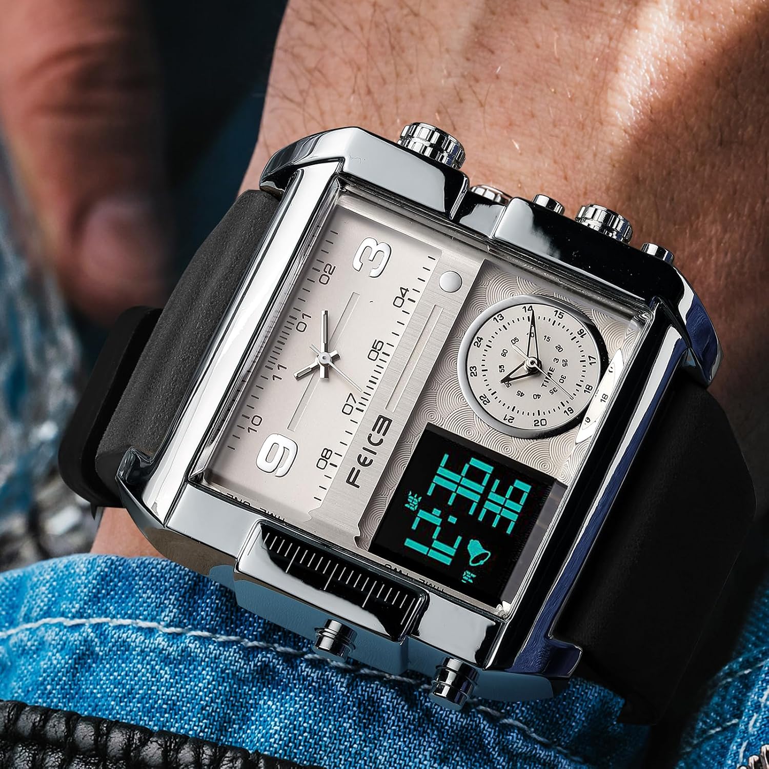 Thumbnail 4 de FEICE FK030 Orologio al Quarzo Quadrato