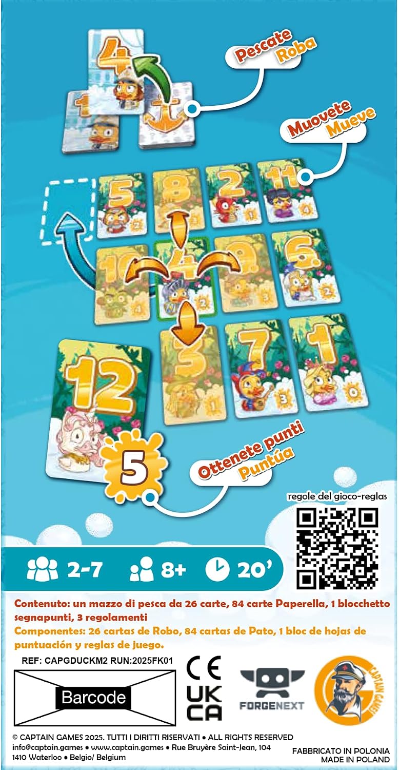 Detalle 2 de Duck & Cover di Asmodee, gioco da tavolo per 2-7 giocatori (8+ anni) in italiano